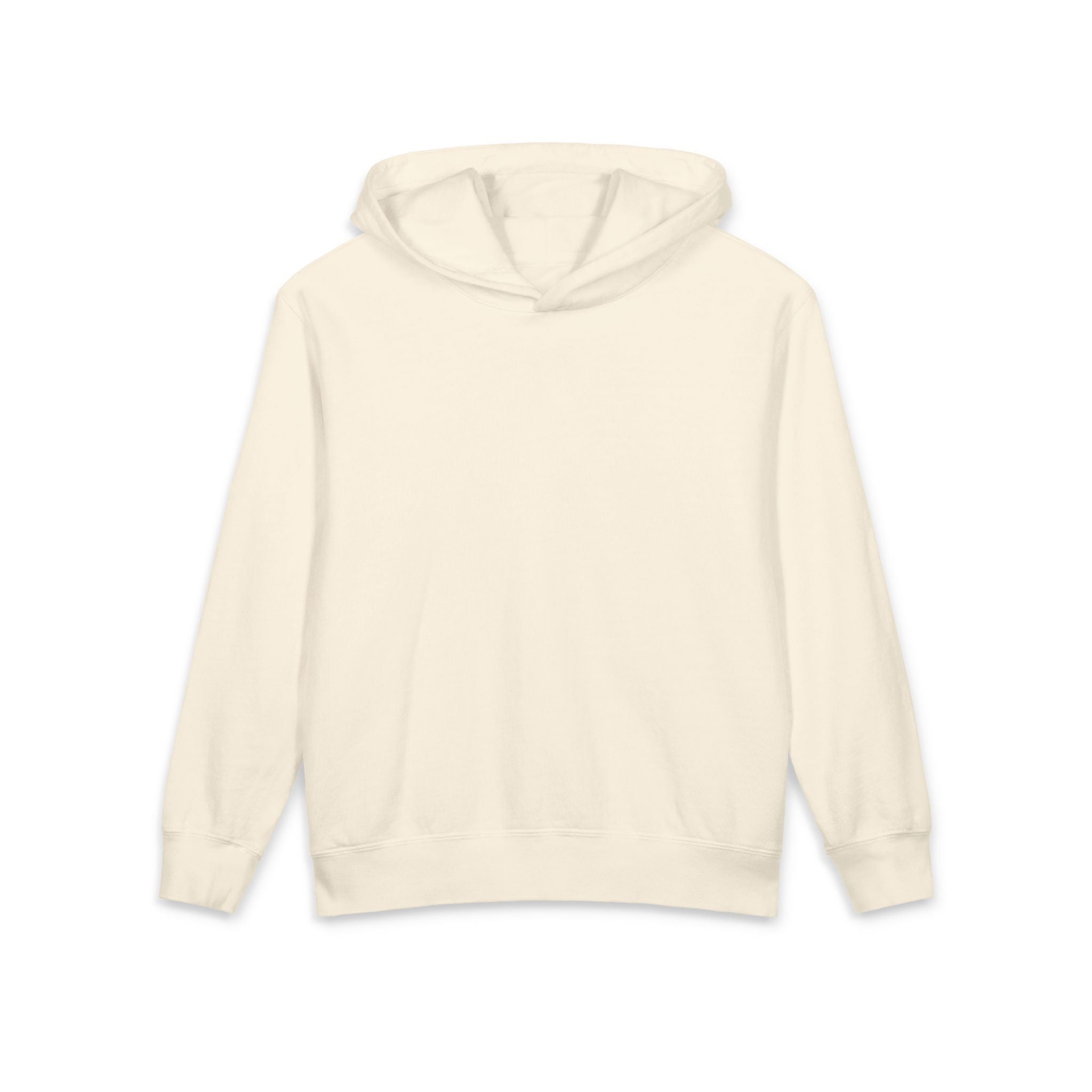 Abstract Color Block Hoodie — Flaming Guardian from Soul Glyphs collection Ivory Hoodie