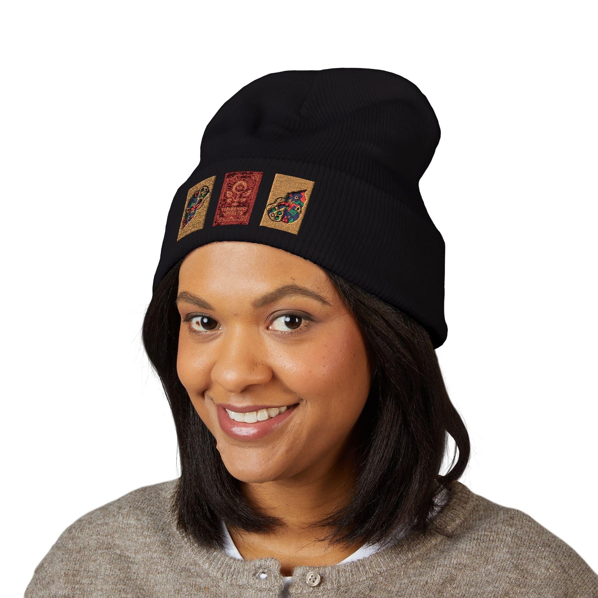 Timbered Spirits & Cone of Consciousness Embroidered Beanie Hats