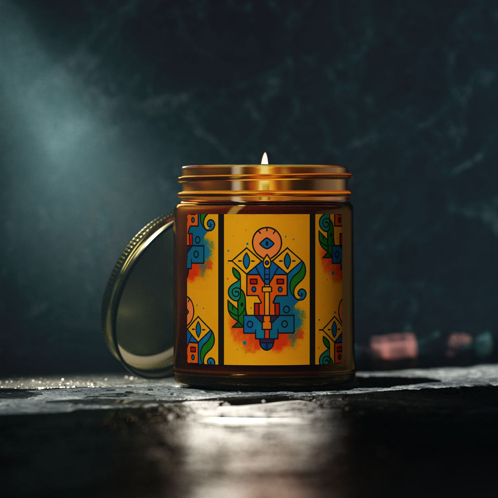 Coconut Apricot Scented Candle — Totem of Spire from Icons of Color collection (4oz & 9oz) Home Decor