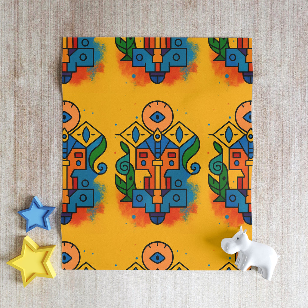 Totem of Spire from Icons of Color collection Throw Blanket Home Decor