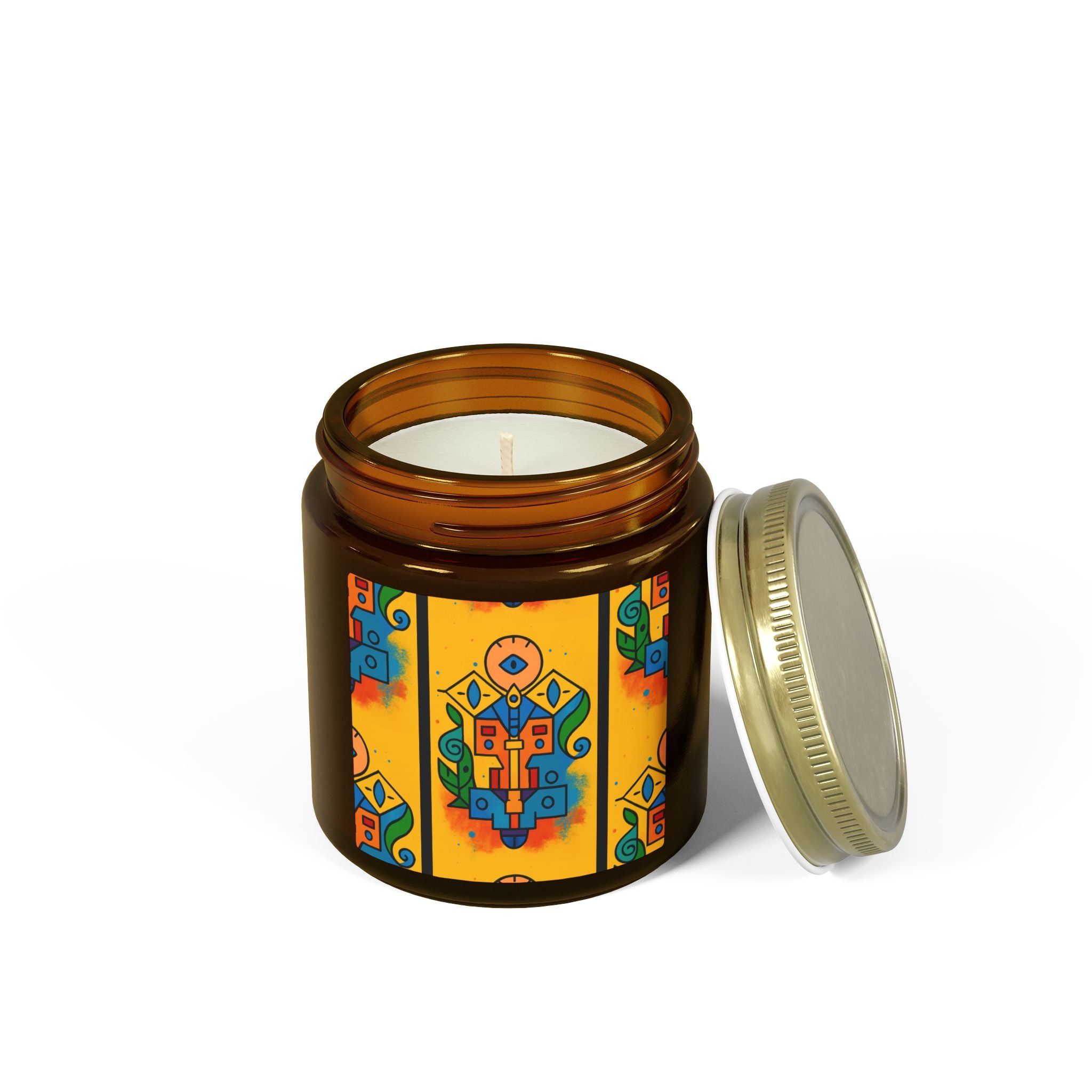 Coconut Apricot Scented Candle — Totem of Spire from Icons of Color collection (4oz & 9oz) Home Decor