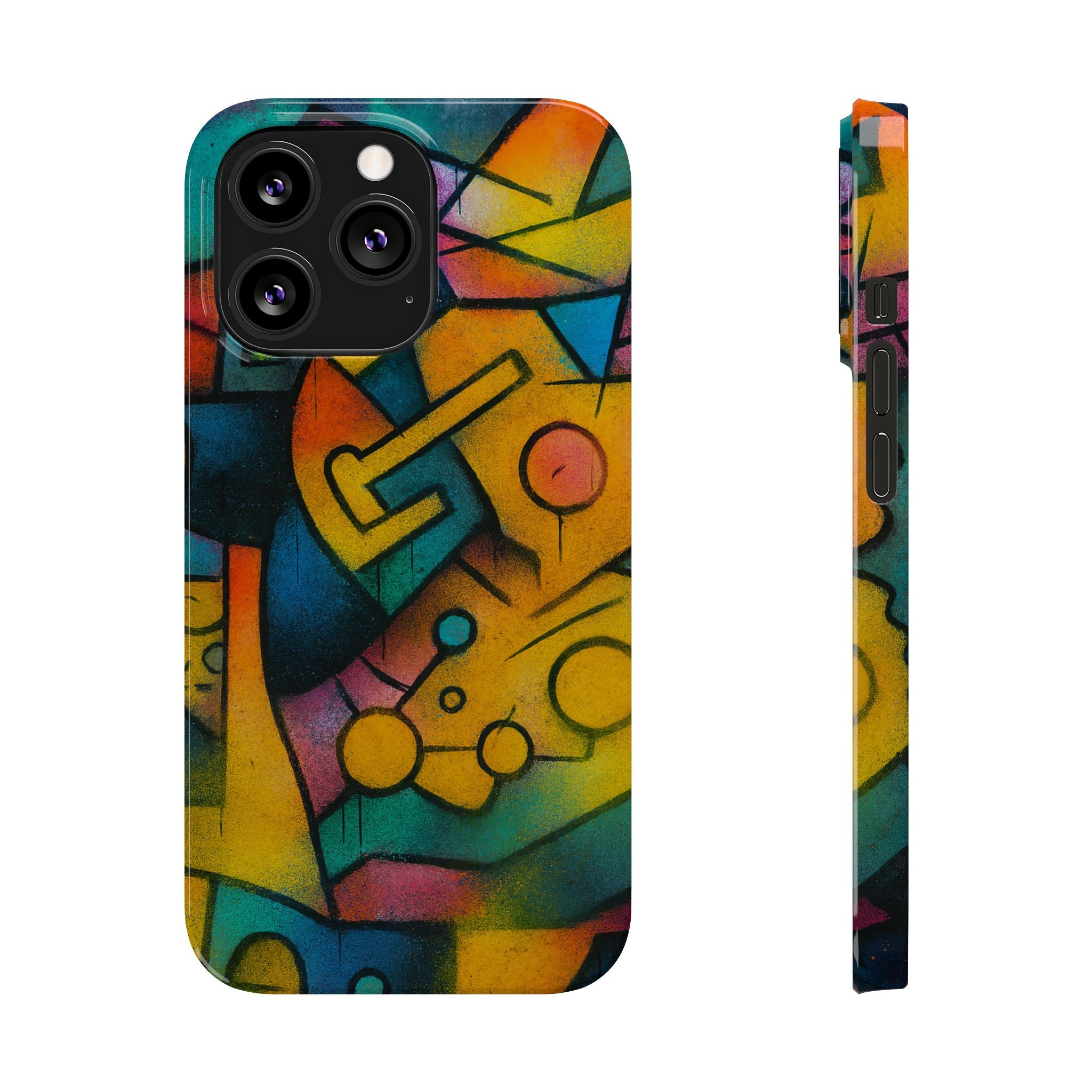 Cubists Chorus from Icons of Color Slim Phone Cases iPhone 13 Pro Phone Case