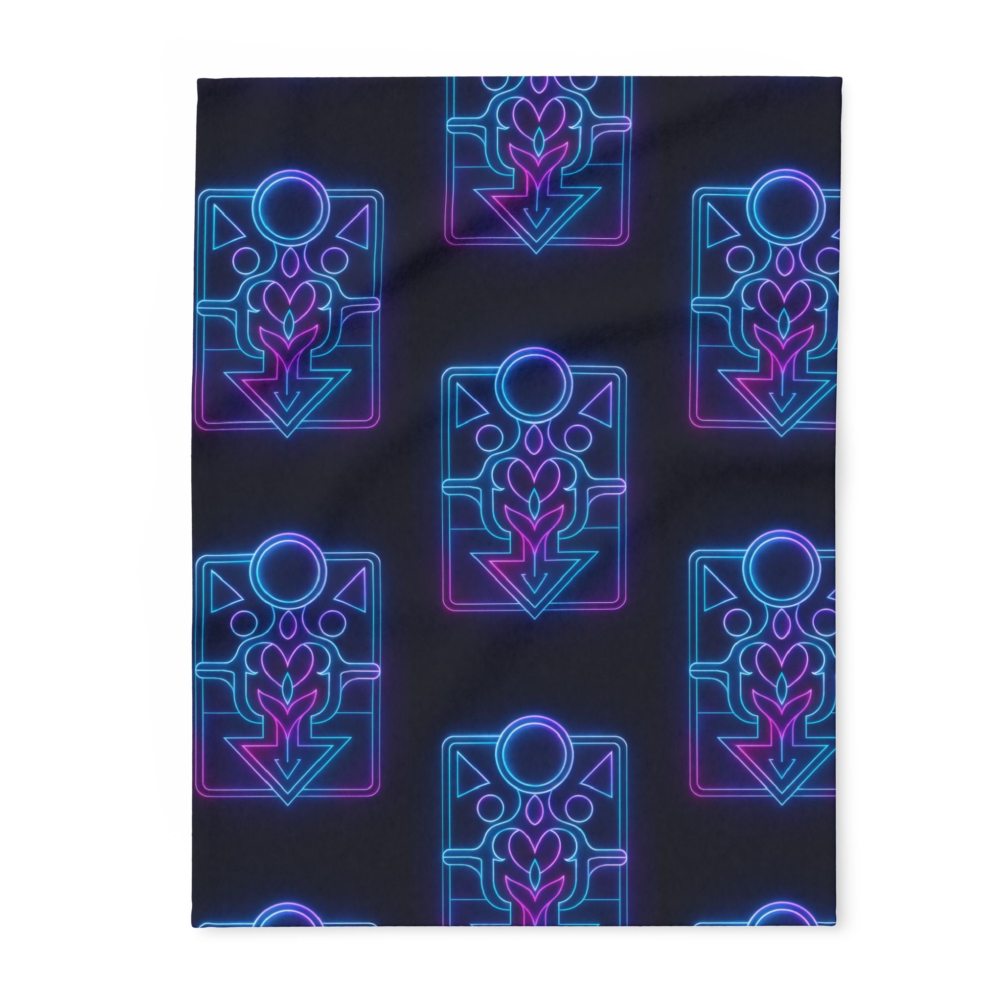 Petal Circuitry from Electric Echoes Throw Blanket 30'' × 40'' Home Decor