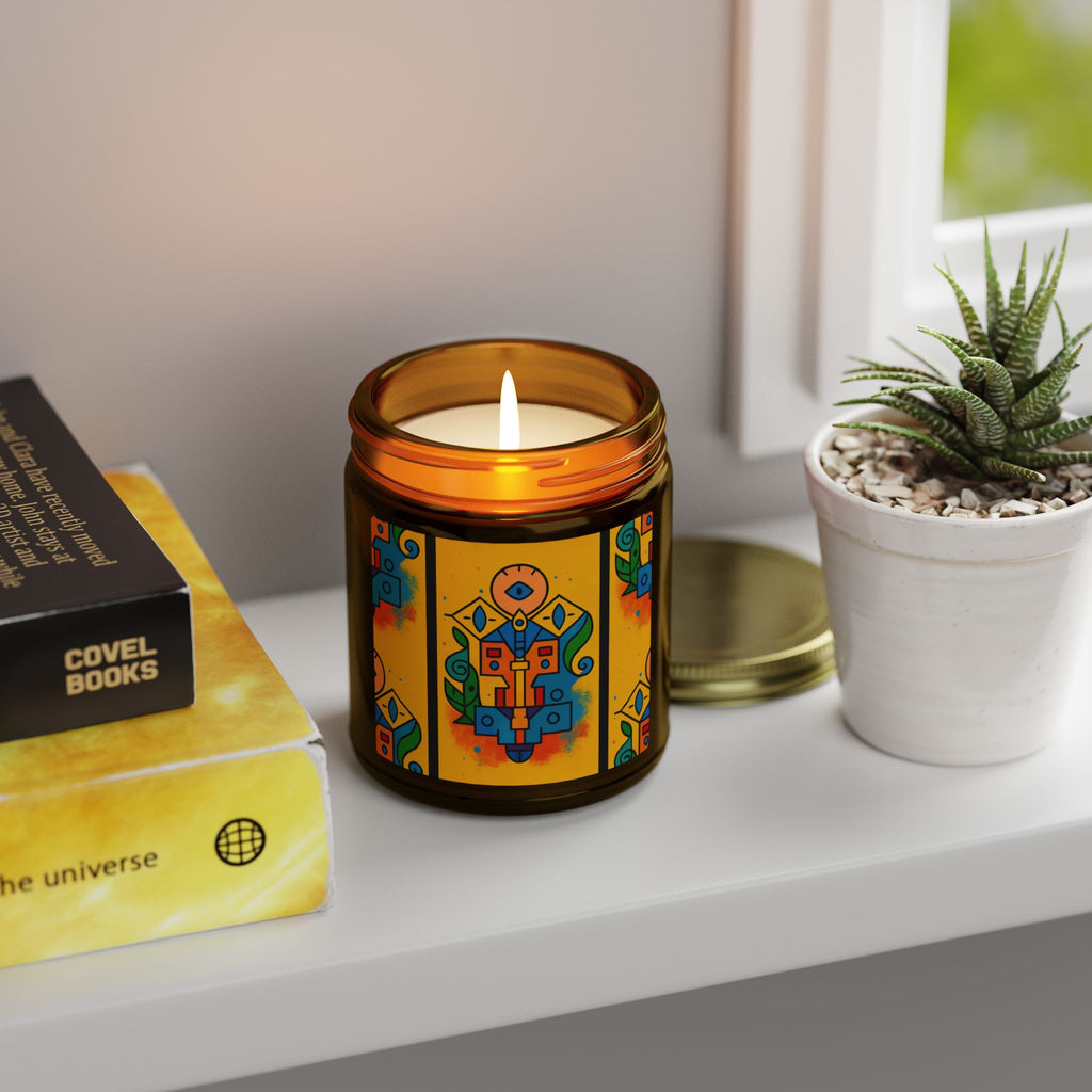 Coconut Apricot Scented Candle — Totem of Spire from Icons of Color collection (4oz & 9oz) Home Decor