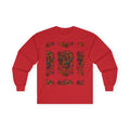 Sleeved Sweater Original Art Graphic Red Sweatshirt