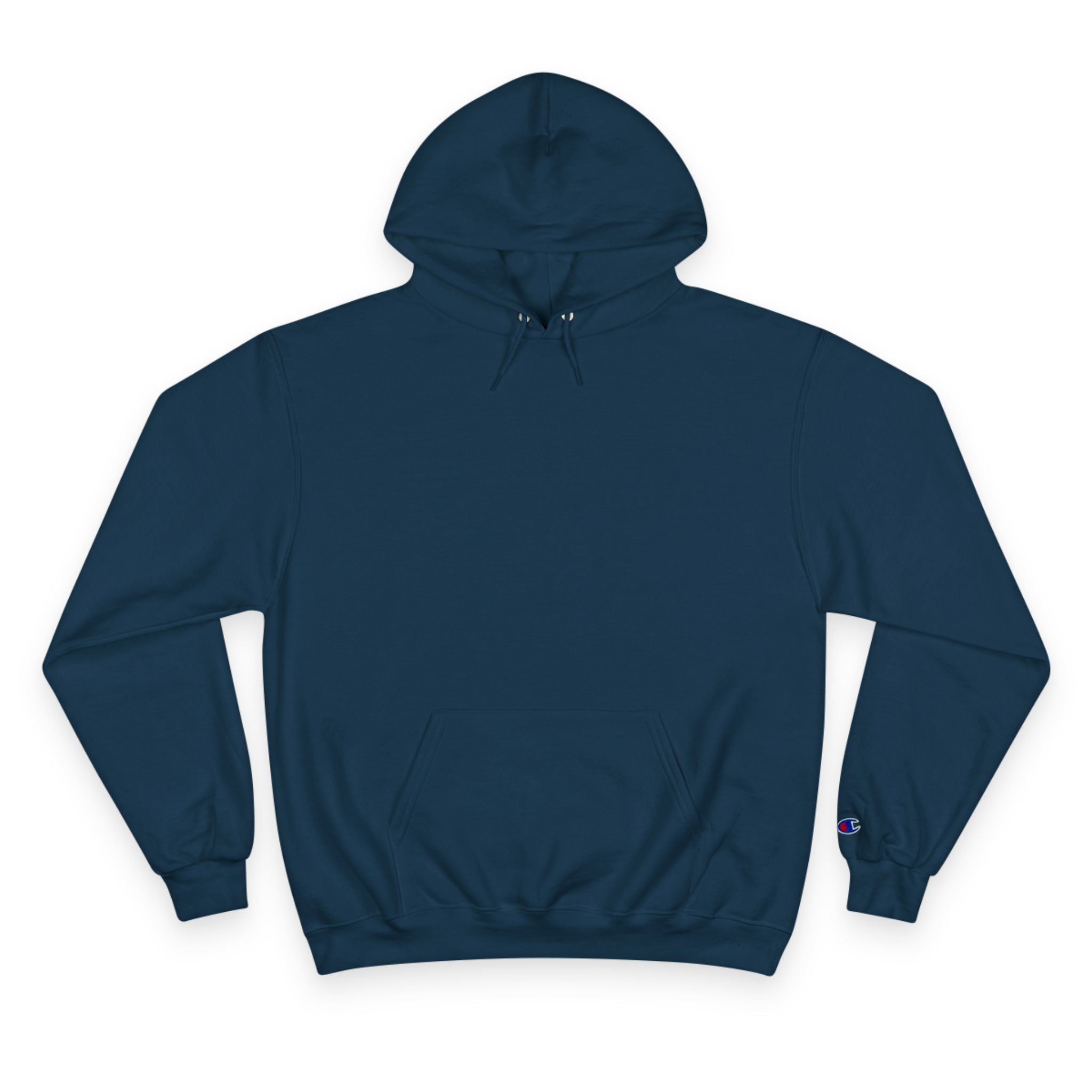 Neon 'Petal Circuit' Champion Hoodie — Electric Echoes Collection Navy Hoodie