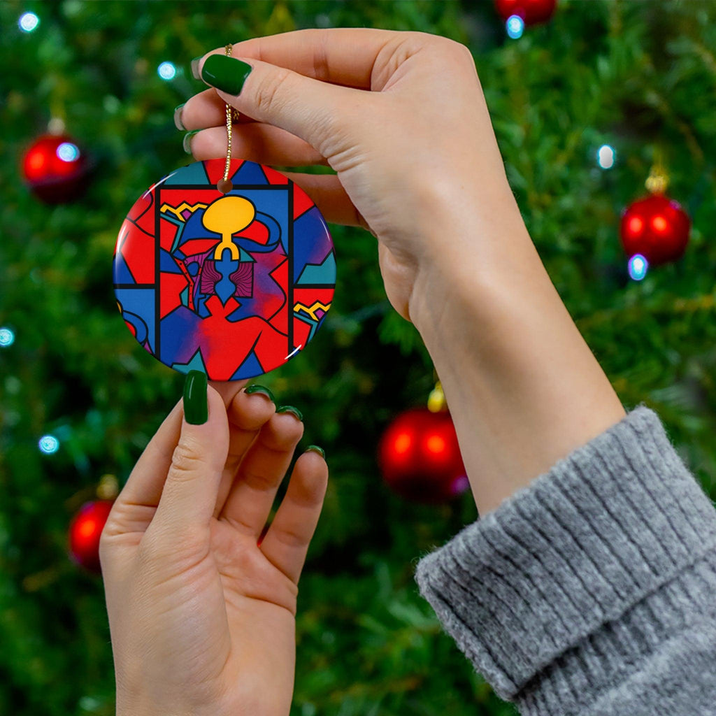 Solar Witness Ceramic Ornament - Vibrant Icons of Color Decor Home Decor