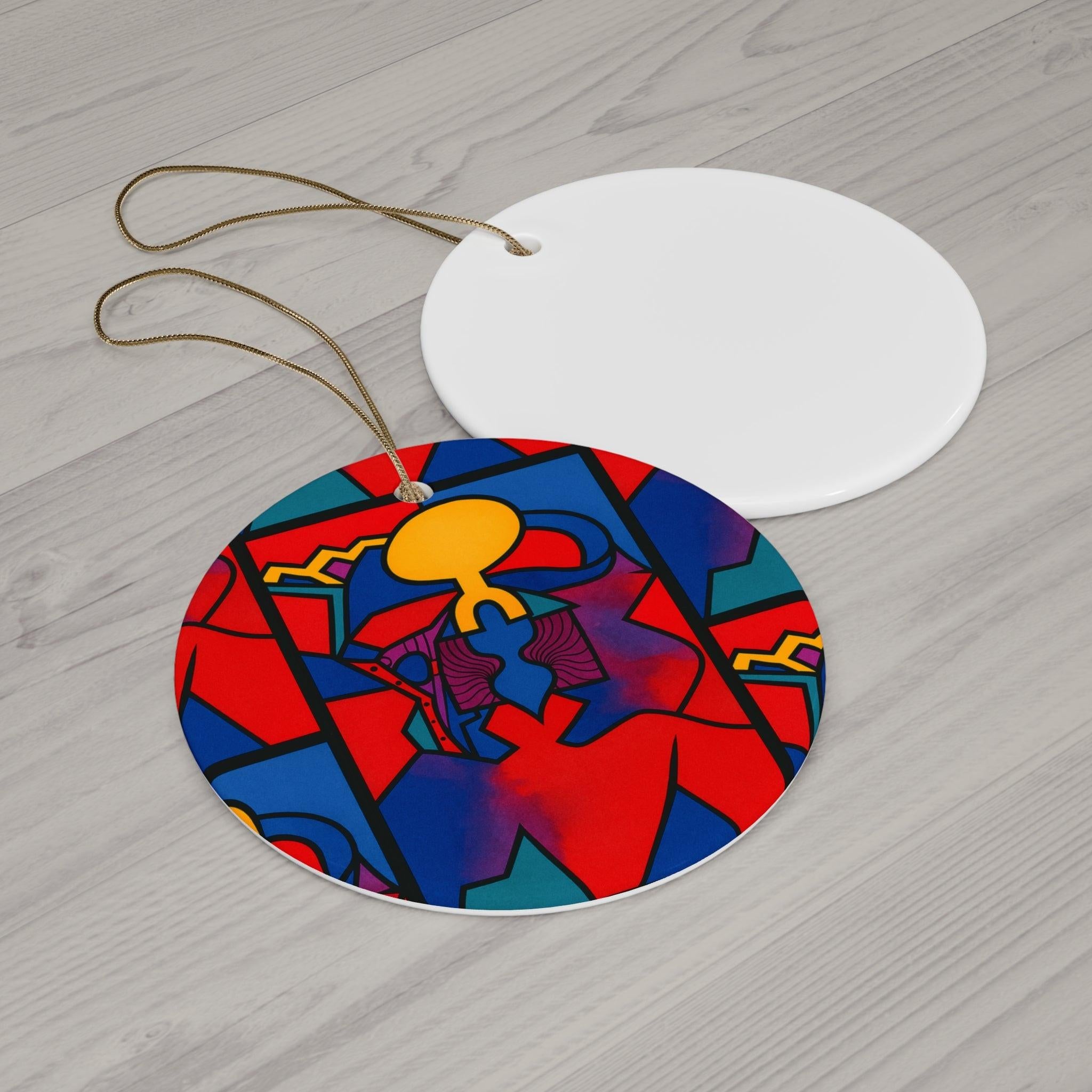Solar Witness Ceramic Ornament - Vibrant Icons of Color Decor Home Decor