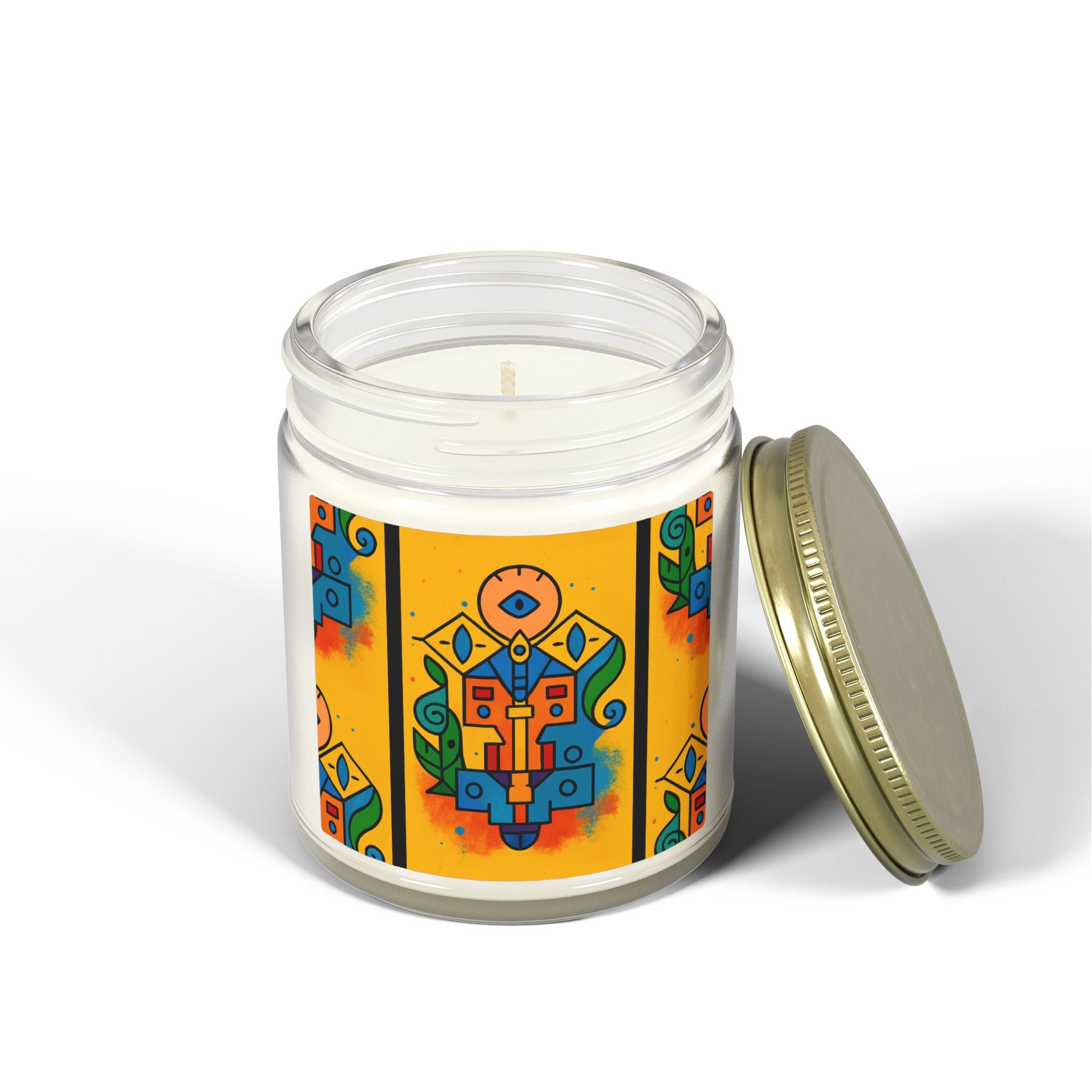 Coconut Apricot Scented Candle — Totem of Spire from Icons of Color collection (4oz & 9oz) Home Decor