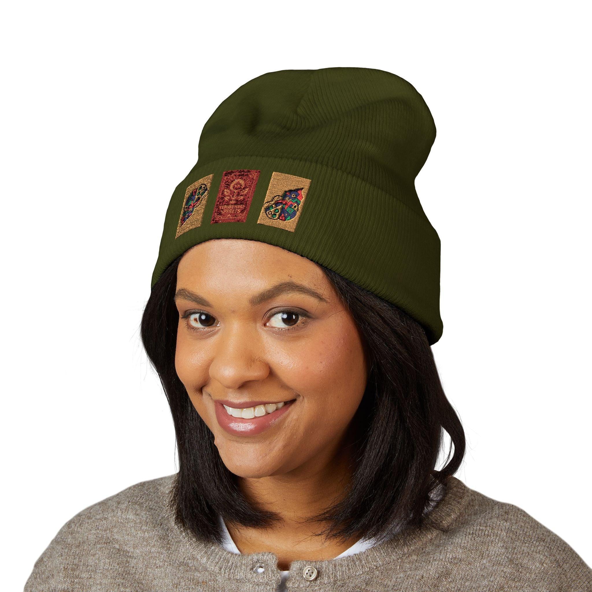 Timbered Spirits & Cone of Consciousness Embroidered Beanie Hats