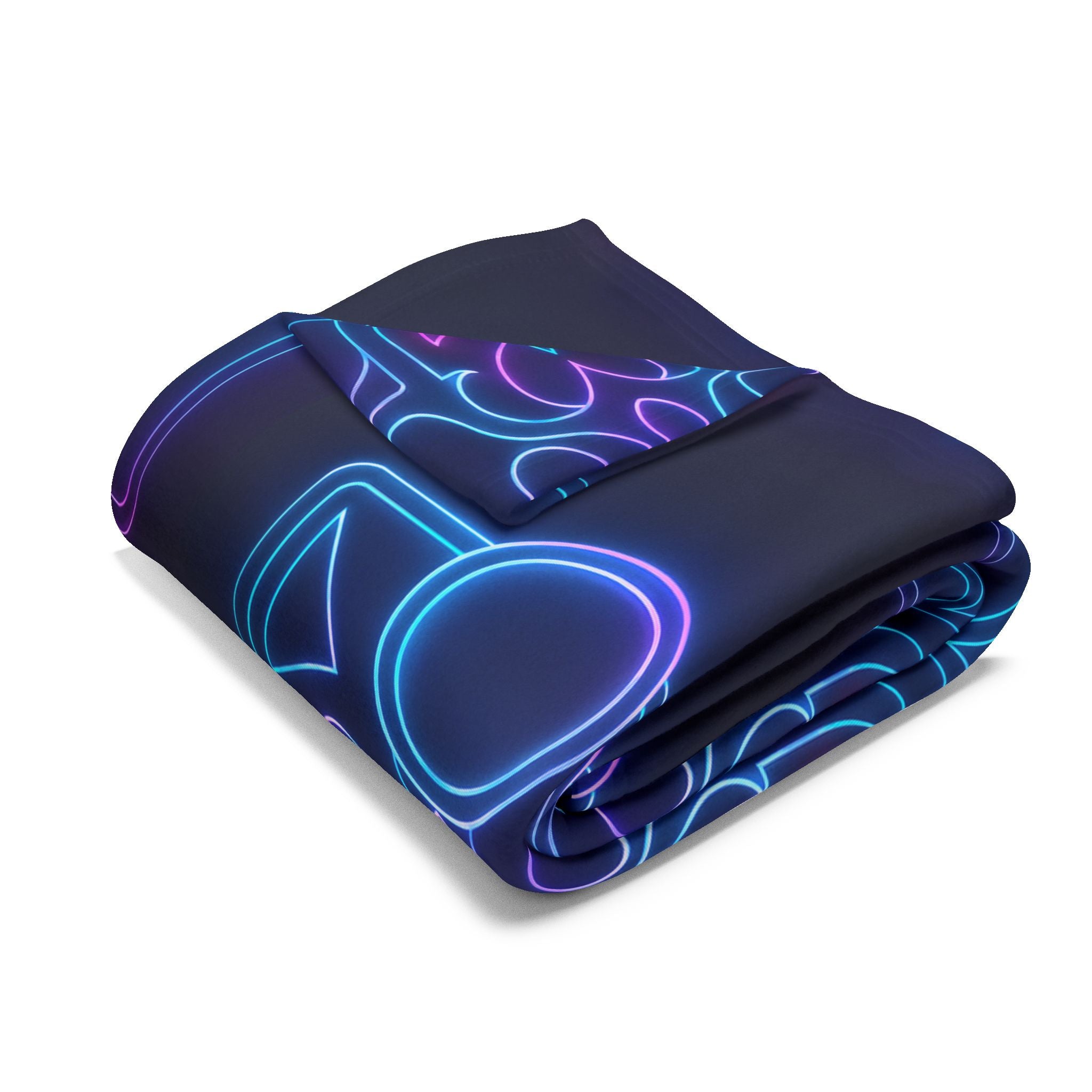 Petal Circuitry from Electric Echoes Throw Blanket Home Decor