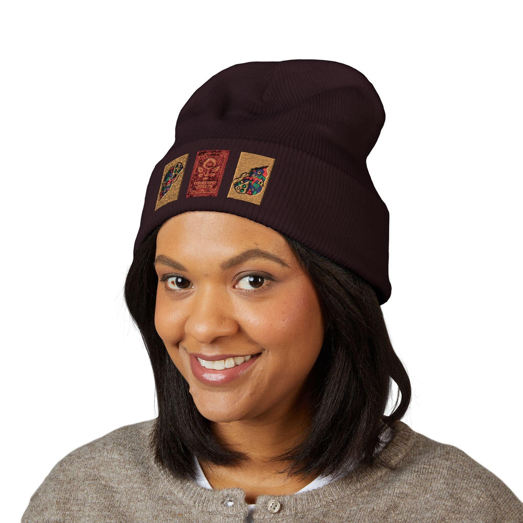 Timbered Spirits & Cone of Consciousness Embroidered Beanie Hats