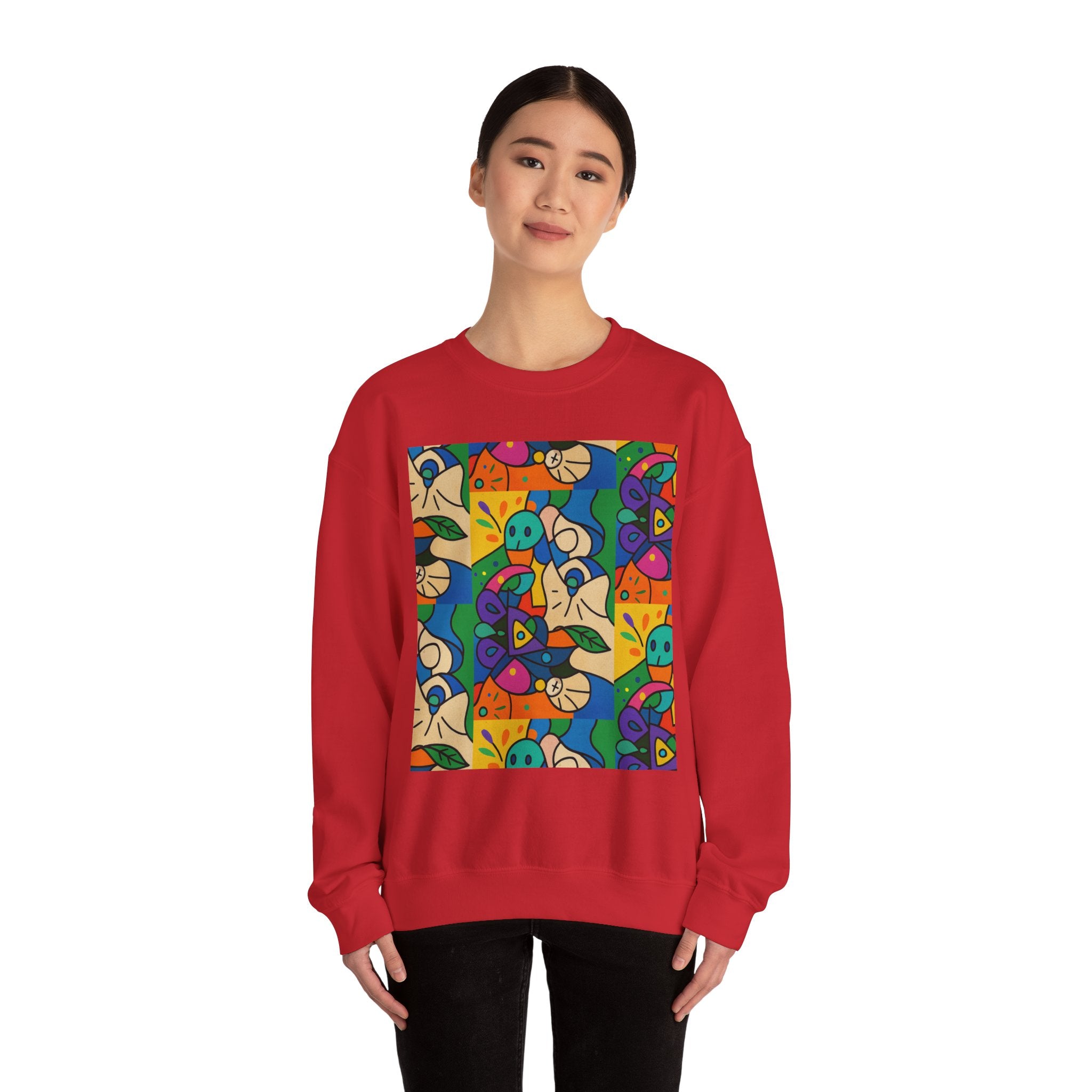 Unisex Heavy Blend™ Faces of Flow from Icons of Color Sweatshirt Sweatshirt