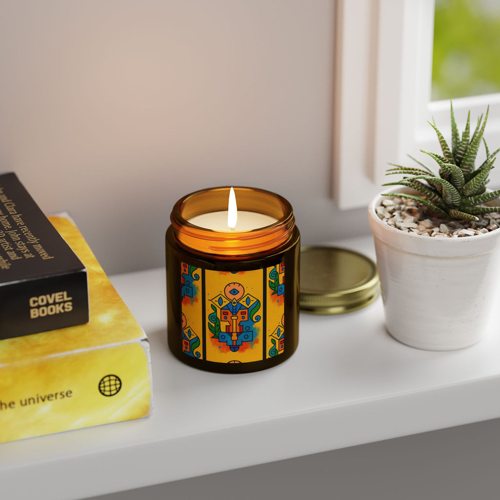 Coconut Apricot Scented Candle — Totem of Spire from Icons of Color collection (4oz & 9oz) Home Decor