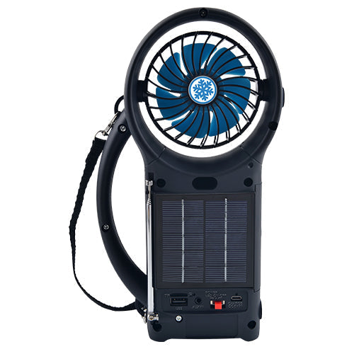 Supersonic Solar Power Bluetooth Speaker with FM Radio / LED Torch Light / Fan Speakers