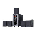 beFree Sound 5.1 Channel Bluetooth Surround Sound Speaker System in Black Home Stereo Systems