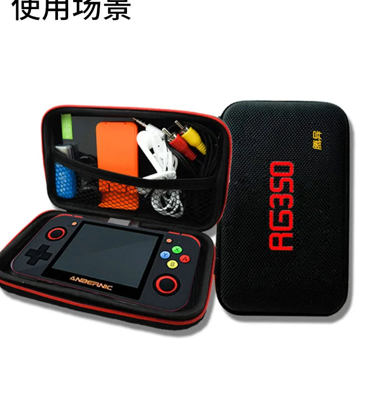 Protection Bag for Retro Game Console RG350 bag Version Game Player RG 350 bag Handheld Retro Game Console Dark Blue Gaming