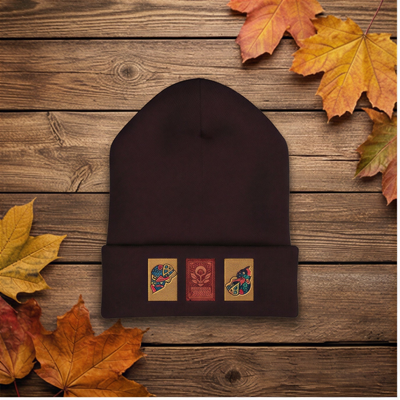 Timbered Spirits & Cone of Consciousness Embroidered Beanie Hats