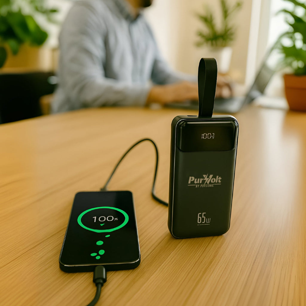 PurVolt 40,000mAh Ultra High-Capacity Power Bank – Powering Laptops, Phones & Beyond Electronics