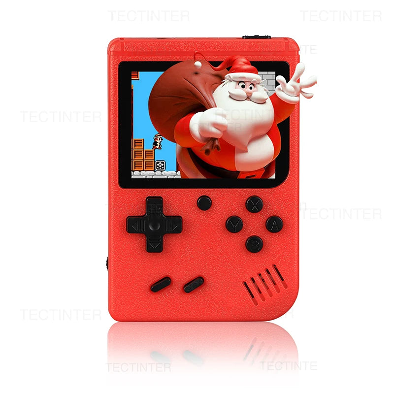Retro Portable Mini Video Game Console 8-Bit LCD Handheld Game Player Built-in 500 games AV Handheld Game Console For Kids Gift Red China Mainland