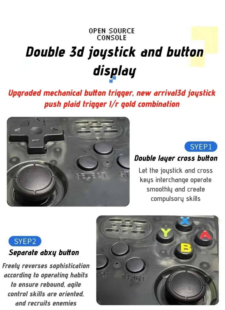 Genuine R36S New Open Source Handheld Portable Dual System Retro Nostalgic 3D Arcade Game Console