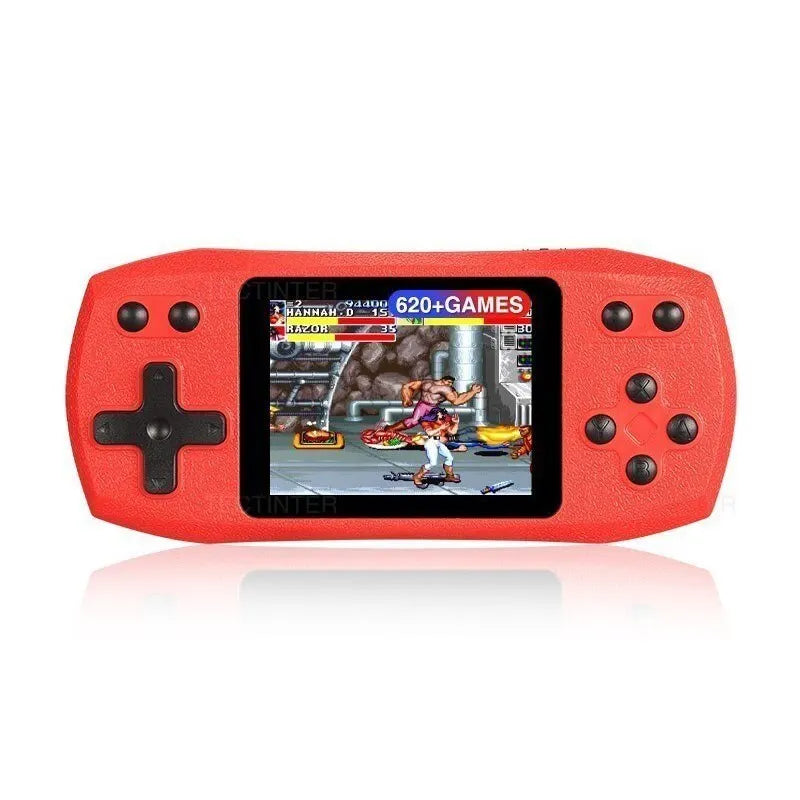 Handheld Retro Game Console 620 Classic Games Portable Red