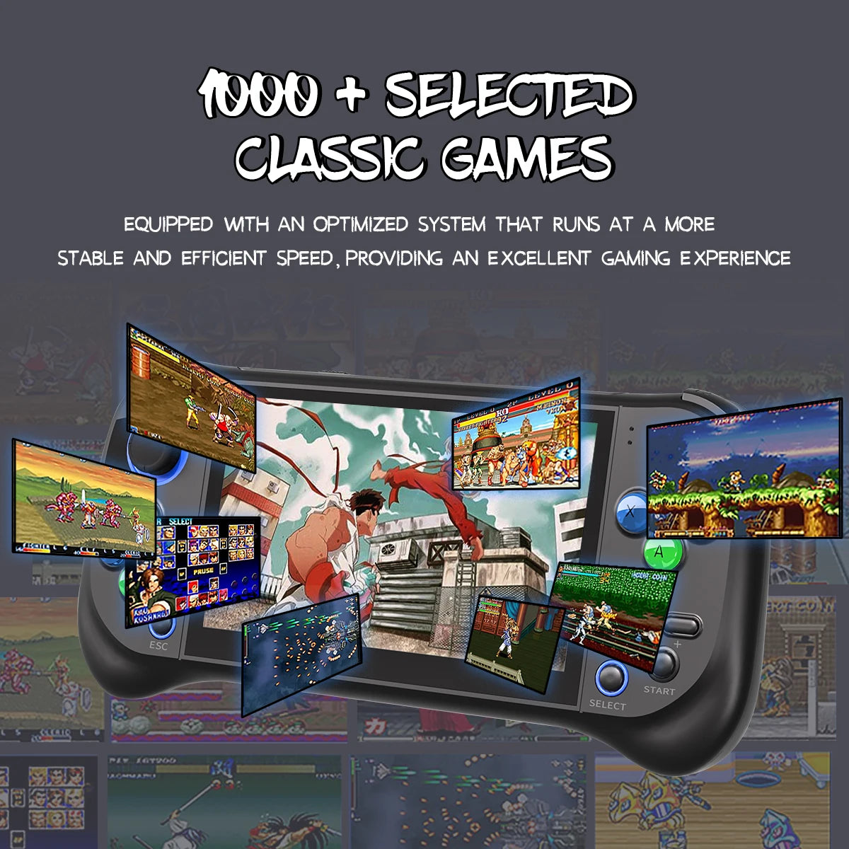 NX-50 Portable Retro Handheld Game Console 5.0-inch HD Large Screen Children's Gift