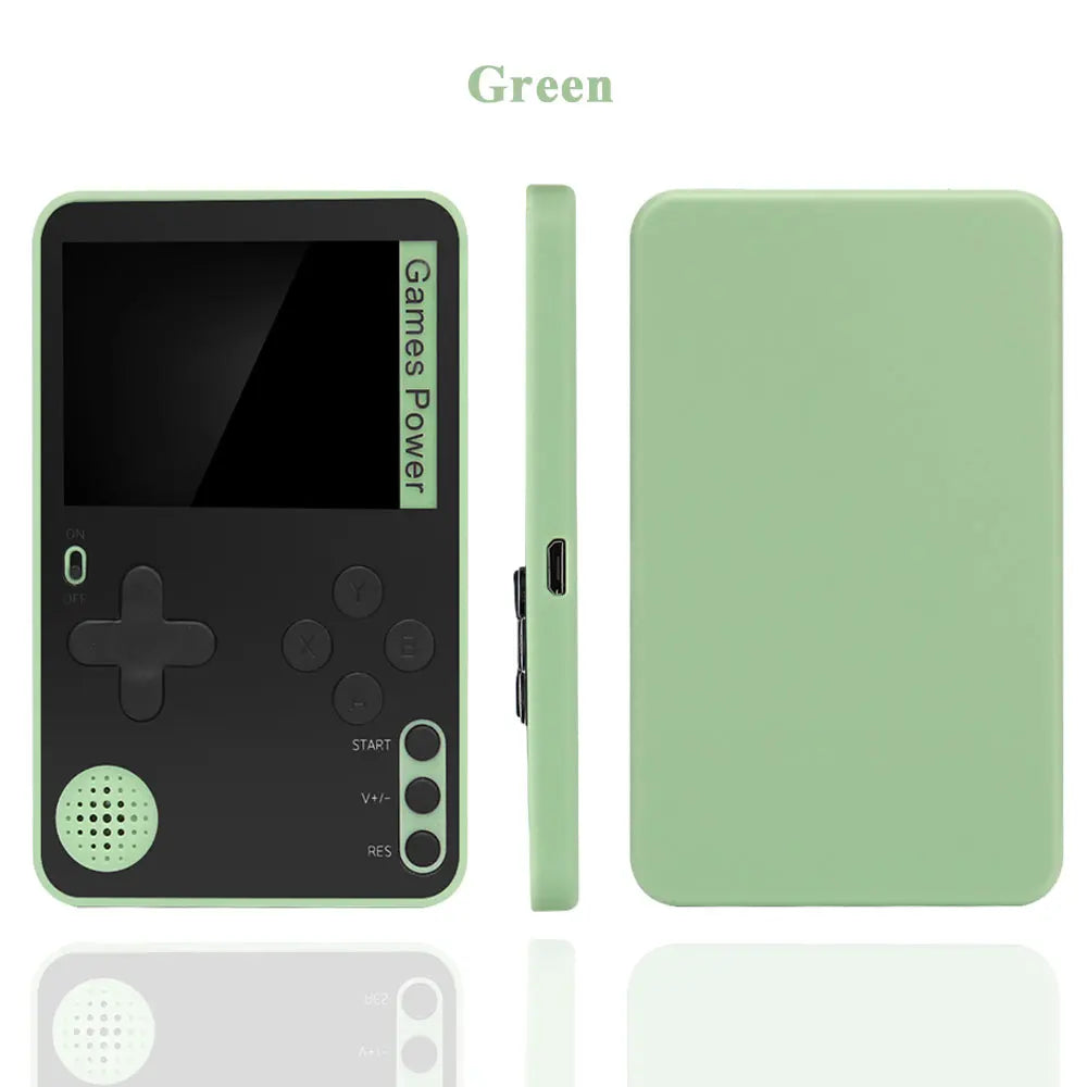 Mini Handheld Game Console Built-in 500 Retro Games 2.4inch LCD Screen Console for Kids Toy Game Portable Video Game Player Green China Mainland