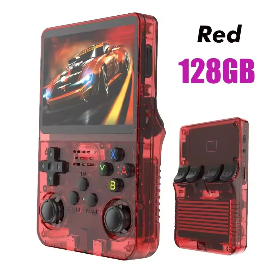 R36S Genuine Open Source Handheld Dual System Portable Game Console Retro Arcade Nostalgic 3D Games New Model R36S-R-128G
