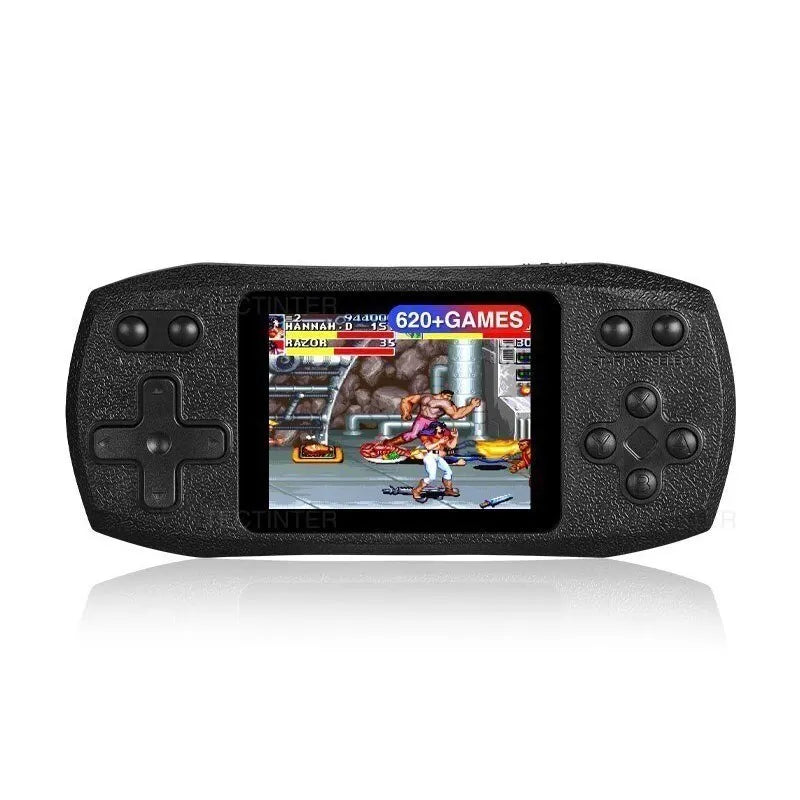 Handheld Retro Game Console 620 Classic Games Portable Black