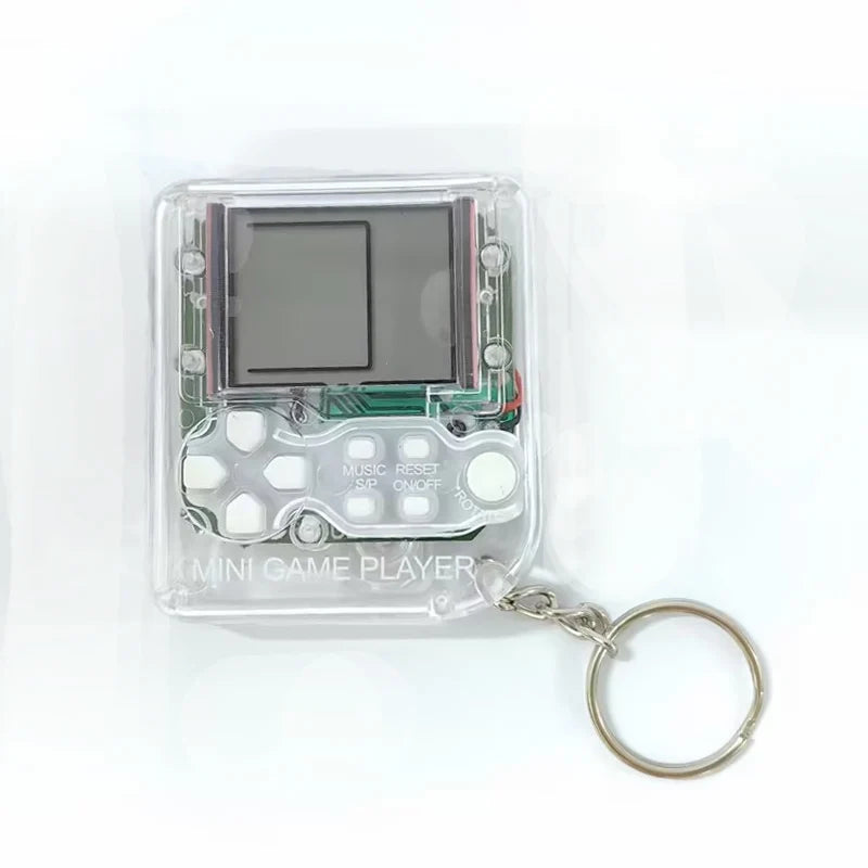 GAMINJA Retro Mini Handheld Game Players Classic Electronic Games Hand Held Console Game Child Puzzle Gaming Console Toys Gift White