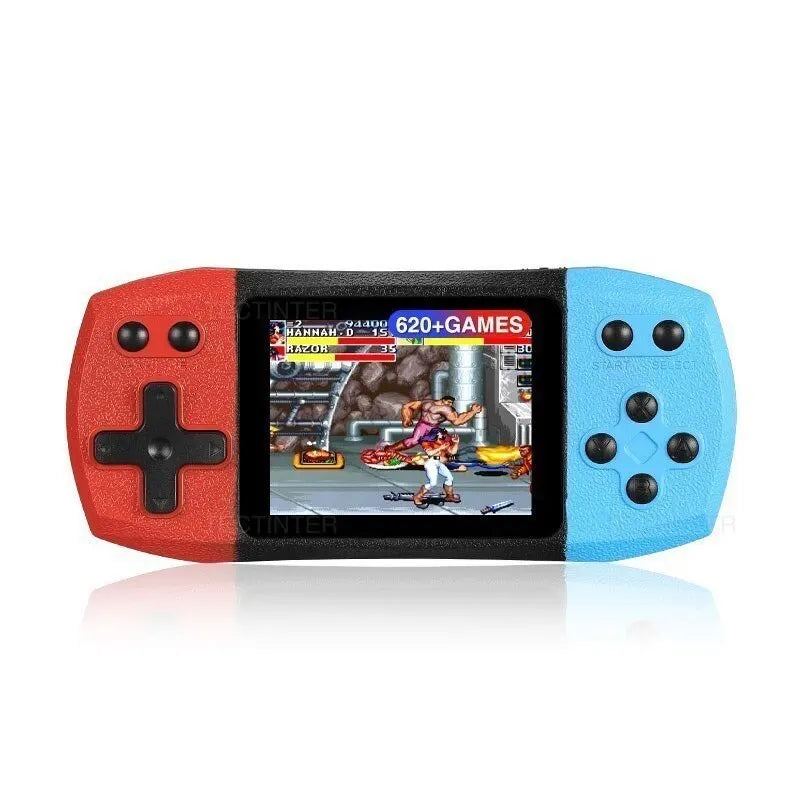 Handheld Retro Game Console 620 Classic Games Portable Red Blue