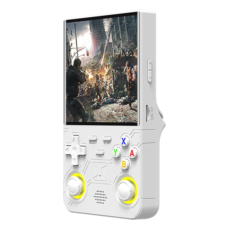 New R36 ultra retro handheld game console 4.0-inch open-source Linux system 128GB portable video player handheld game console white-128GB