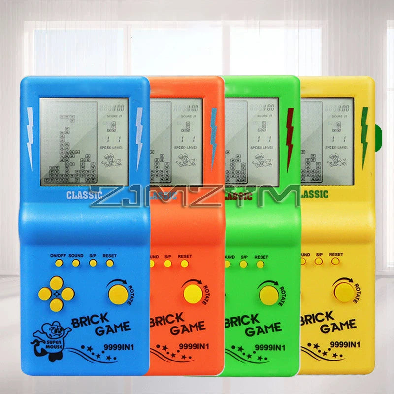 3.5" Large Screen Handheld Game Console Built-in 23 Games Classic Retro Game Players Machine Brick Game with Music Playback