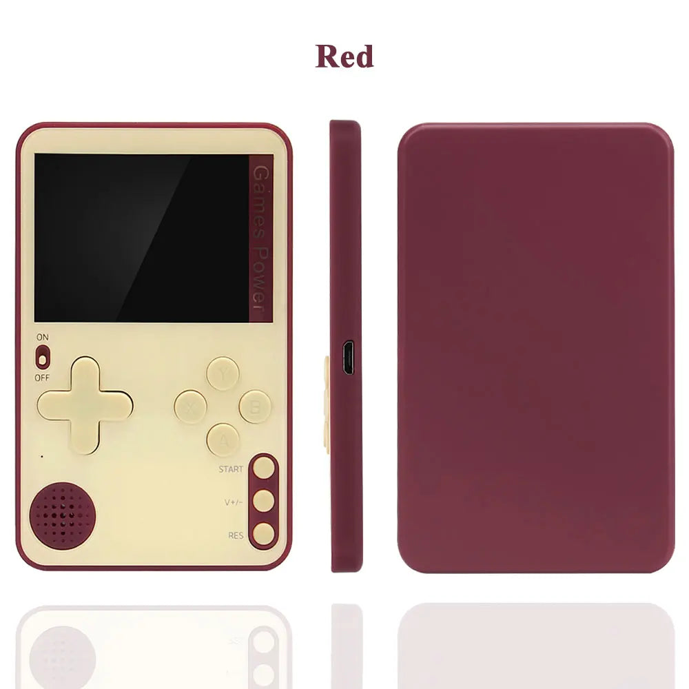 Mini Handheld Game Console Built-in 500 Retro Games 2.4inch LCD Screen Console for Kids Toy Game Portable Video Game Player Red China Mainland