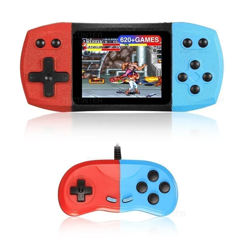 Handheld Retro Game Console 620 Classic Games Portable RB with Gamepad