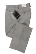 "Bradley" Heather Grey Luxury Wool Blend Suit Pants Slim Mens Pants