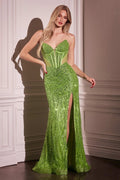 Embellished Strapless Gown Greenery Nightgown