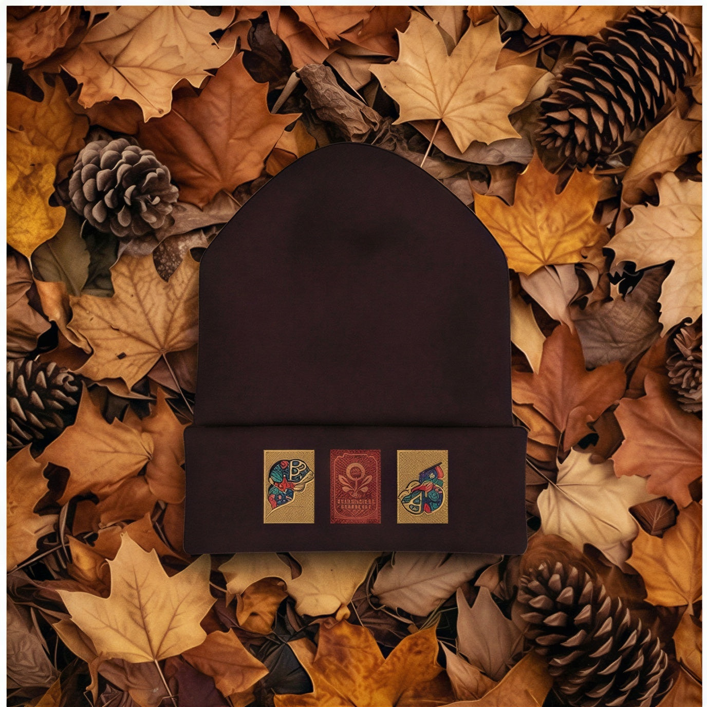 Timbered Spirits & Cone of Consciousness Embroidered Beanie Hats