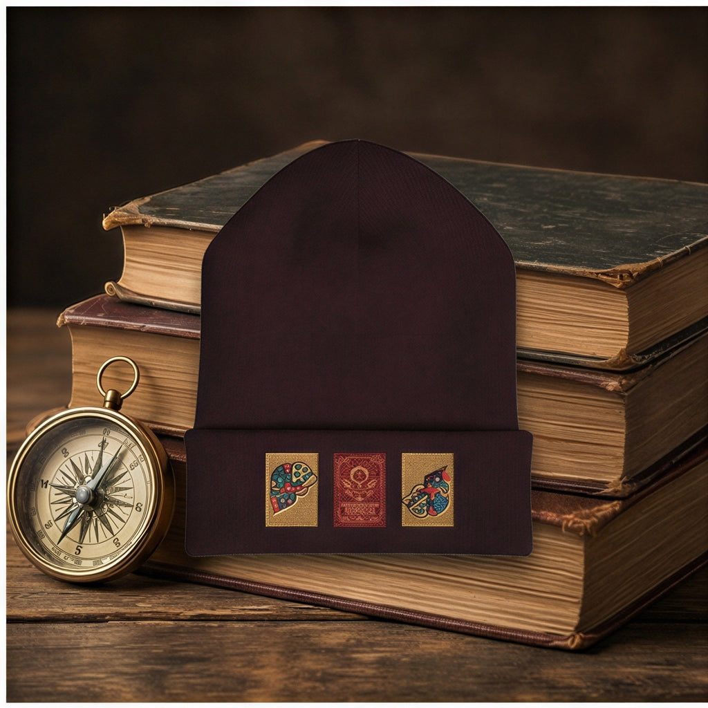 Timbered Spirits & Cone of Consciousness Embroidered Beanie Hats