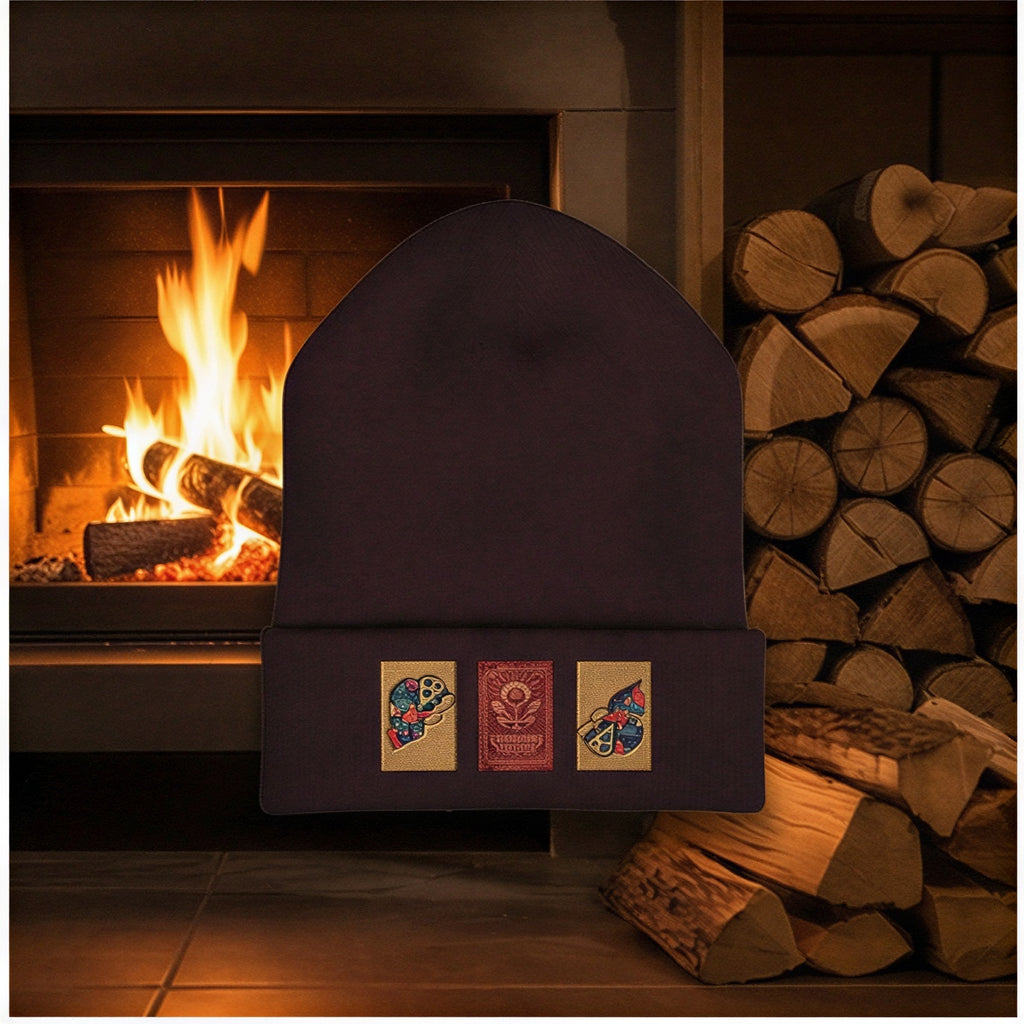 Timbered Spirits & Cone of Consciousness Embroidered Beanie Hats
